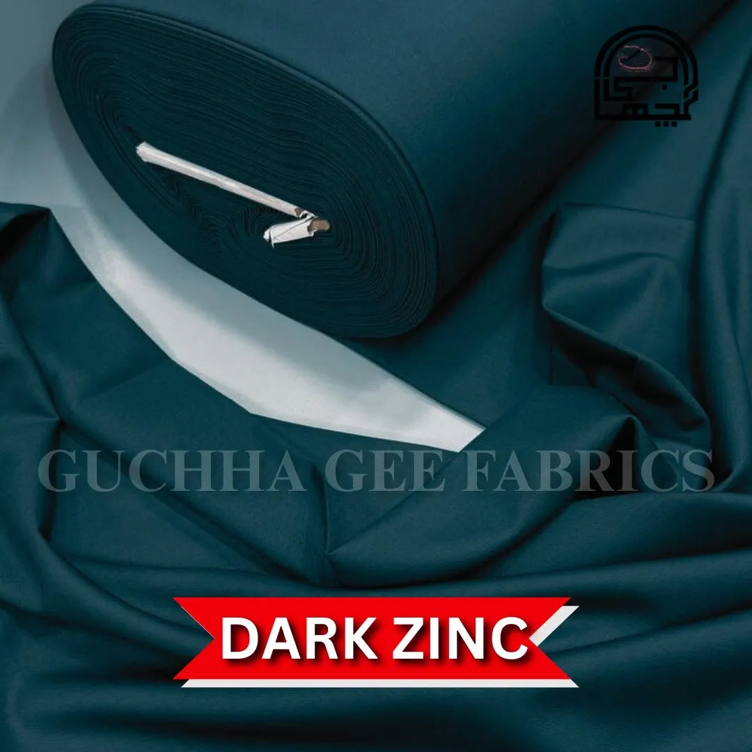 Executive Wash & Wear Boski -Dark Zinc (5 Meter) - Guchha Gee Fabrics